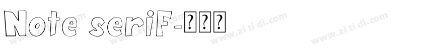 Note serif字体转换